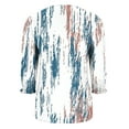 thumbnail image 5 of cocolona Womens Summer V Neck 3/4 Sleeve Tops Dressy Casual Blouses Fashion Casual Loose Cute Print T-shirts Trendy Tops 2025, 5 of 7
