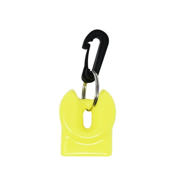 Scuba Diving Mouthpiece Cover w/ Clip, Neon Yellow