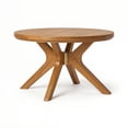 thumbnail image 3 of Verso Round Coffee Table (30in x 30in / 760mm x 760mm), Pecan, 3 of 8