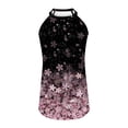 thumbnail image 4 of Moda casual mujer sin mangas impreso damas cuello redondo tops chaleco camiseta Pompotops lopia993723, 4 of 4