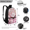 thumbnail image 5 of Jeiento Cute Cat School Backpack for Girls 6-8 8-10 10-12 Elementary School Bags Satchel Kids Bookbags for 3rd/4th/5th Grade Pink Cherry Blossom Back Pack Purse 17inch Cute Daypack, 5 of 6