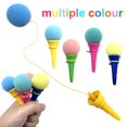 thumbnail image 4 of Meirrnyyu 24 Uds. Lanzador de bolas de espuma de helado de 4 pulgadas, Mini cono de helado, juguetes disparadores para niños, premios de carnaval, recuerdos de fiesta, 4 of 5
