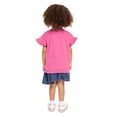 thumbnail image 6 of Paw Patrol Toddler Girls Ruffle Graphic Tee with Short Sleeves, Sizes 12M-5T, 6 of 8