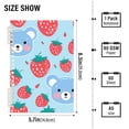 thumbnail image 3 of Cute Bear Face with Strawberry Notebooks 1-subject Journal 60 Sheets A5 College Ruled Paper Detachable Ring 8.3"x5.7", 3 of 8