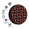 thumbnail image 4 of Fotbe Red heart and love Pattern Spare Tire Cover Thickening Universal Fit for Jeep, Trailer, RV, SUV, Truck, Tough Tire Wheel Soft Cover-16 inch, 4 of 6