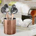 thumbnail image 2 of Stainless steel 2QT Utensil organizer Tools Caddy, Flatware Caddy Organizer for Kitchen Countertop Storage Dining Table Comfortable, utensil organizer for Kitchen Counter copper laquered TG-UH-2HCL, 2 of 4