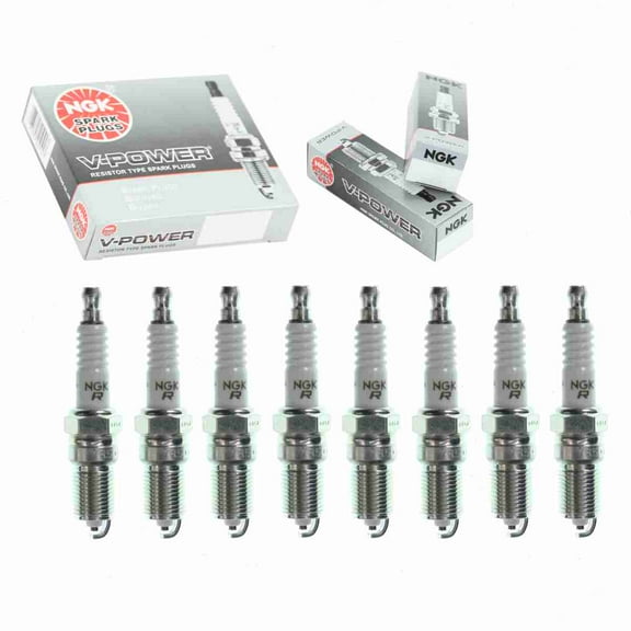 8 pc NGK V-Power Spark Plugs compatible with GMC Savana 3500 4.8L 5.7L 6.0L V8 1998-2017