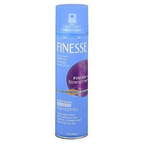 Finesse Extra Hold Unscented Aerosol Hairspray 7 oz (Pack of 4)