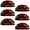 Multicolored, variant on PhooArto 6 Pcs Cup Drawer Pulls, Vintage Rose Lines Pattern Shell Shape Handles Cabinet Knobs for Dresser Cupboard Closet Wardrobe with Screws