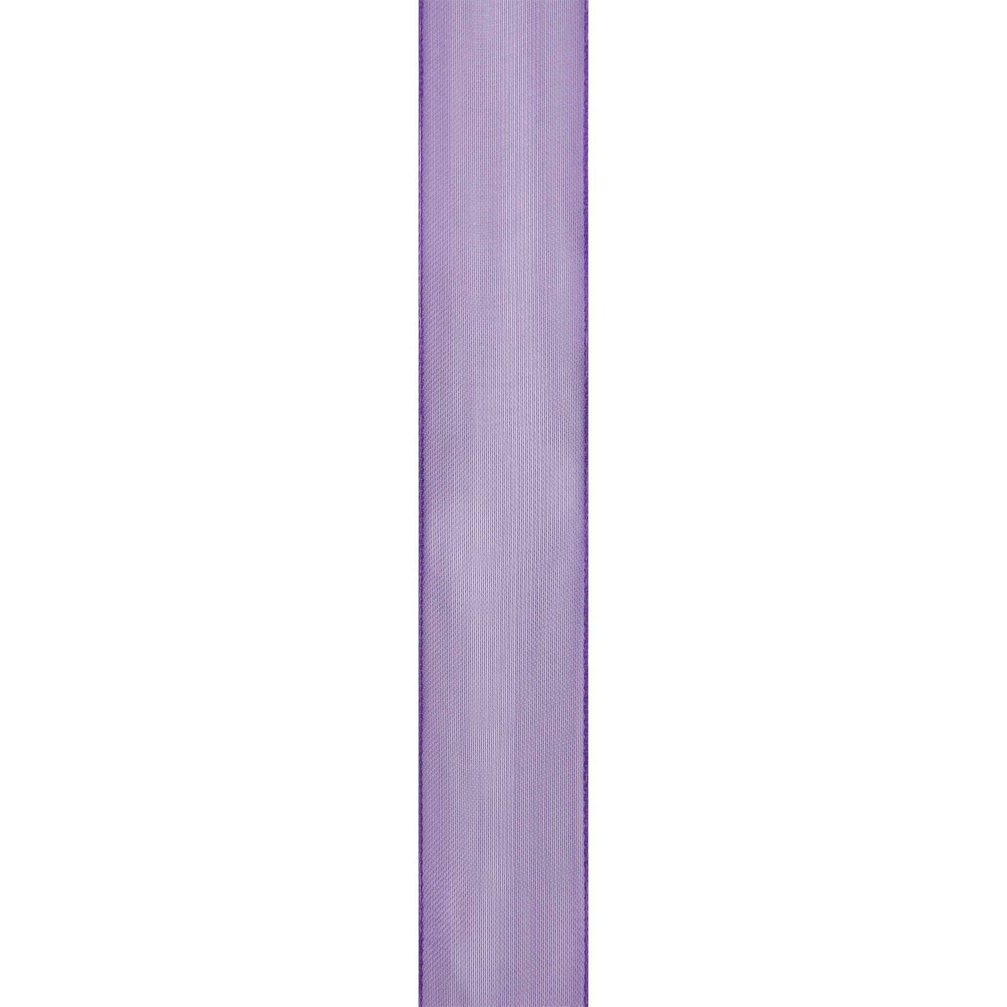 Offray Ribbon, Purple 1 1/2 inch Wired Sheer Ribbon, 9 feet