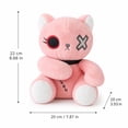 thumbnail image 2 of Gothic Cat Halloween Plush, Creepy Stuffed Animal Toy, Spooky Reborn Kitty Doll, Halloween Gifts for Teens Adults, 8.66 Inch, 2 of 7