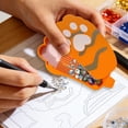 thumbnail image 5 of Cat Shaped Painting Drill Organizer Tray Portable Art Craft Storage Container With Multiple Compartments For Rhinestone Beads, 5 of 5