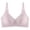 Pink-Bra, variant on Simple V Neck Wireless Seamless Support Bras Adjustable Thin Strap Soft Skin Friendly Daily Comfort Bra Beige M