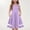 Purple, variant on Spazoro Toddler Girls A-Line Dress, Round Neck Sleeveless Casual Solid Color Princess Dresses for Child Girls Hot Pink Size 5 T