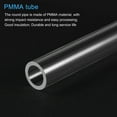 thumbnail image 4 of Unique Bargains Tube Rond en Acrylique Rigide Transparent 11mm ID x 15mm OD x 305mm 2 Pack, 4 of 6
