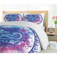 thumbnail image 5 of Ambesonne Wording Duvet Cover Sets, Brushstroke, 2-Queen, Blue Purple, 5 of 7