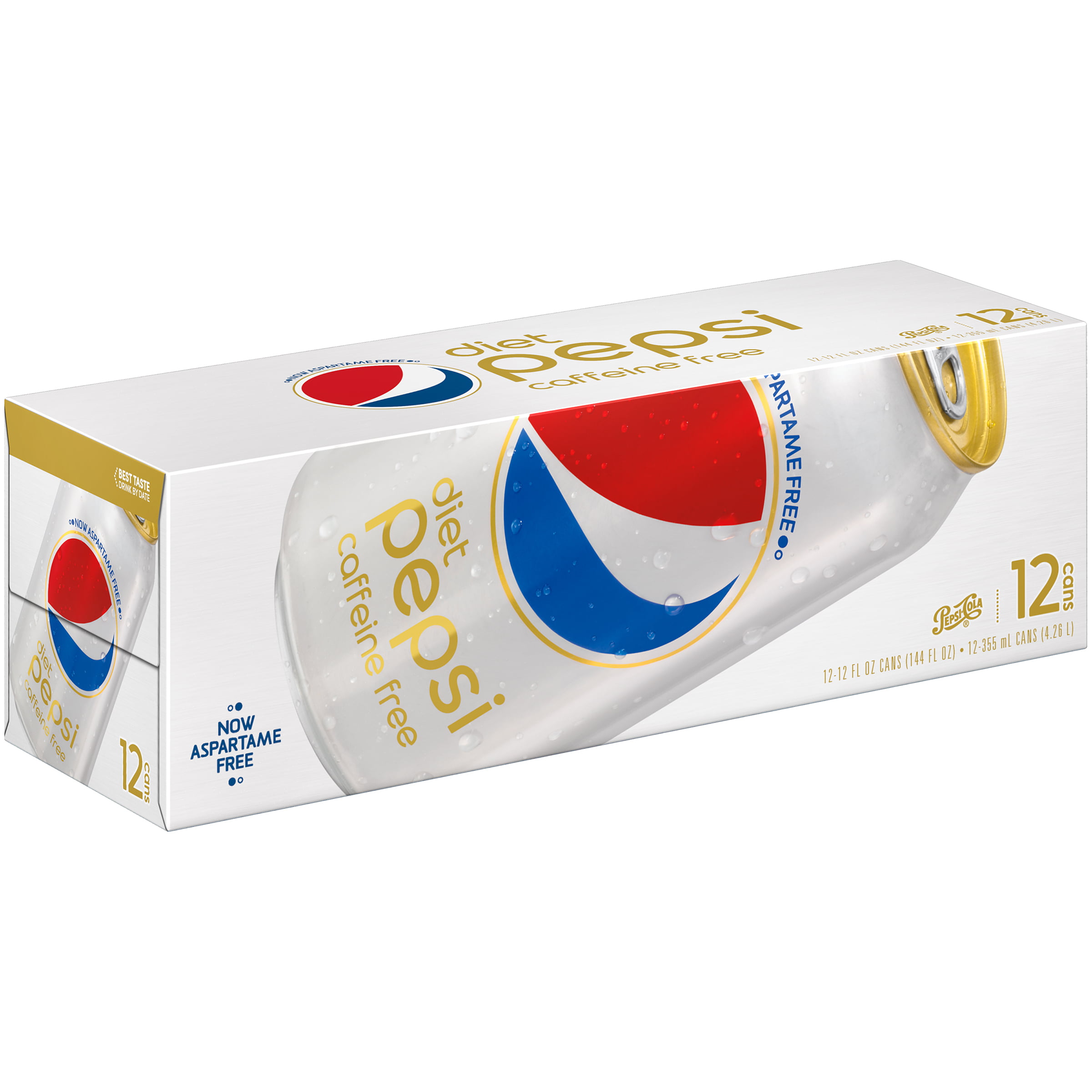 Diet Pepsi Caffeine Free, 12 Count, 12 fl. oz. Cans ...
