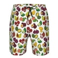 thumbnail image 4 of Kdxio Colorful Fruits Pattern Mens Casual Shorts - Drawstring Summer Beach Sports Shorts for Men, 4 of 9