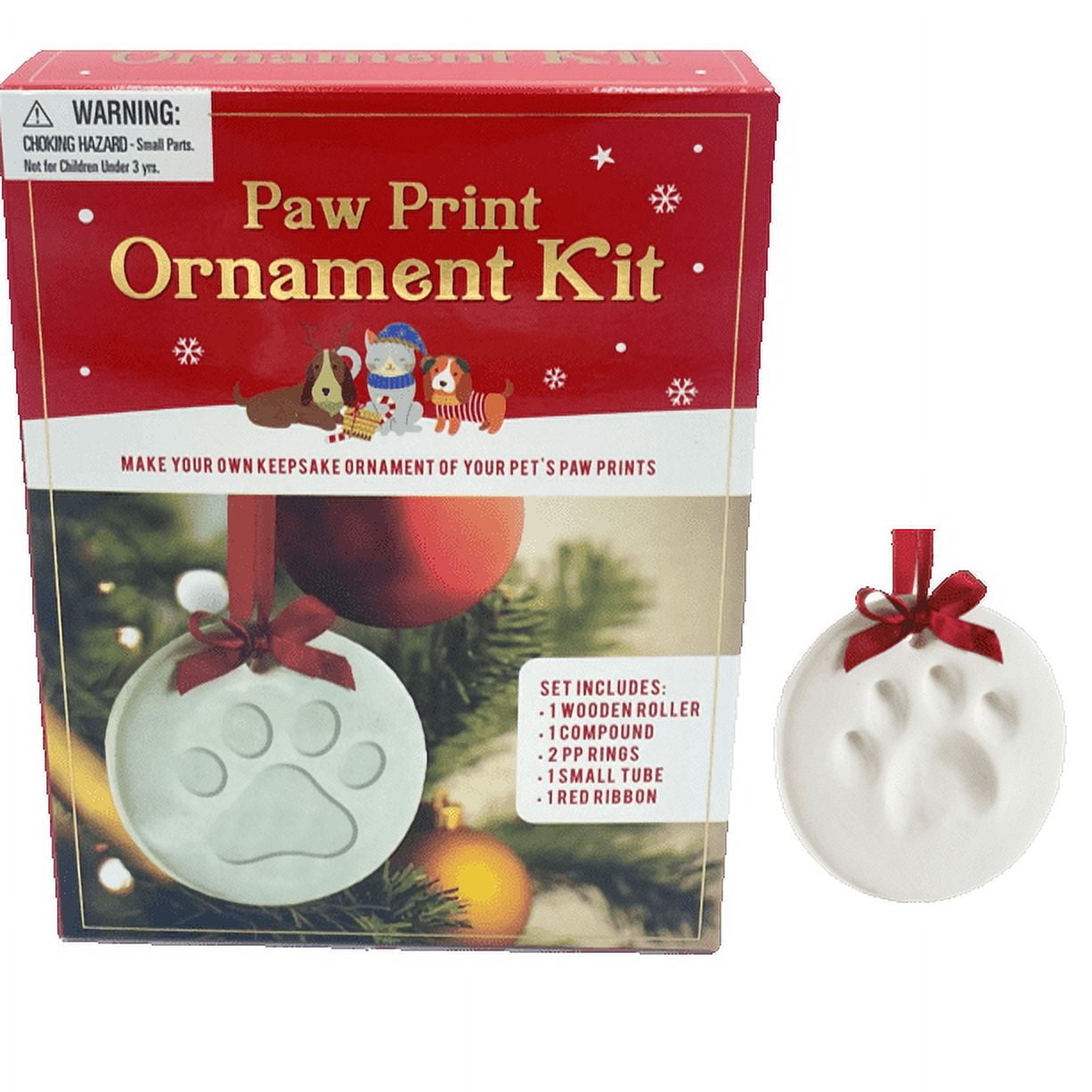 Pet paw print ornament kit hot sale