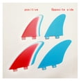 thumbnail image 4 of Ensemble de 4 Ailettes de Planche de Surf pour FCS Box Taille TG+TP Multicolore GFK Fibre de Verre L +M, 4 of 6