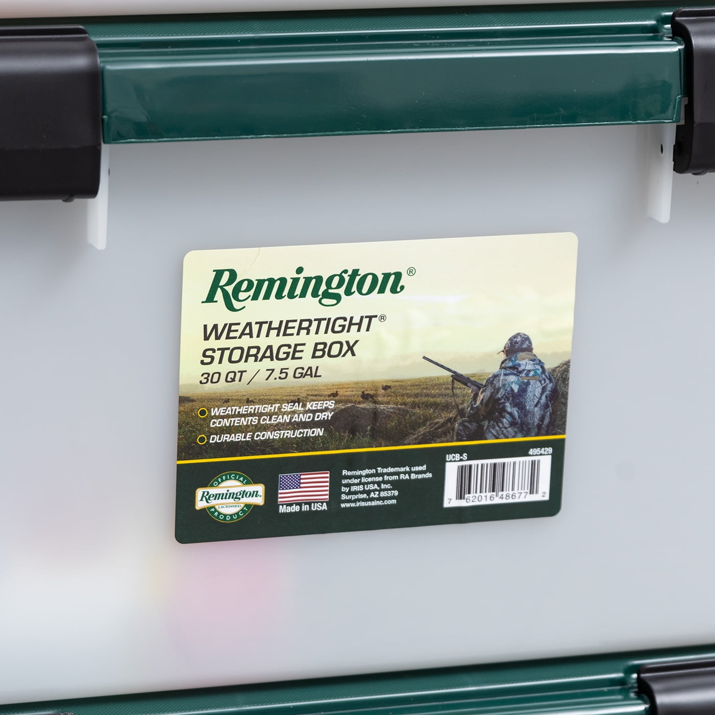 Remington® 30 Qt. Plastic Storage Bins with Sealed Lids, Clear Gasket Box, Airtight Containers 6Pk