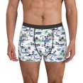 thumbnail image 2 of Goofa Hawaii Palms Printed Men's Boxer Briefs Underwear, Moisture-Wicking Underwear, Trunk,Soft and Breathable Cotton Underwear-X-Large, 2 of 9