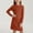 Bronze, variant on Girls Ribbed Shirt Dresses- Long Sleeve Casual Soft Knit Fall Midi Dresses Wine Size 6