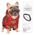 thumbnail image 3 of Balery Christmas With Cute Deer Sudadera con Capucha para Perros Pequeños – Ropa para Mascotas, Disfraz para Perros y Gatos, Ideal para Fiestas y Cosplay-X-Small, 3 of 7