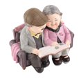 thumbnail image 1 of Figurine de couple en résine, vieil homme et femme heureux, ornement pour décoration de mariage et de maison, 1 of 4