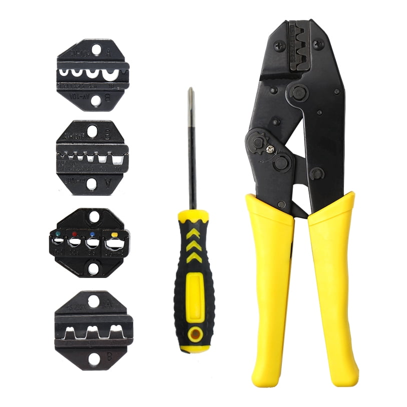 Ljknkt Cold Crimping Pliers Terminal Crimper Wire Pliers Hand Tools Insulation Crimping Steel