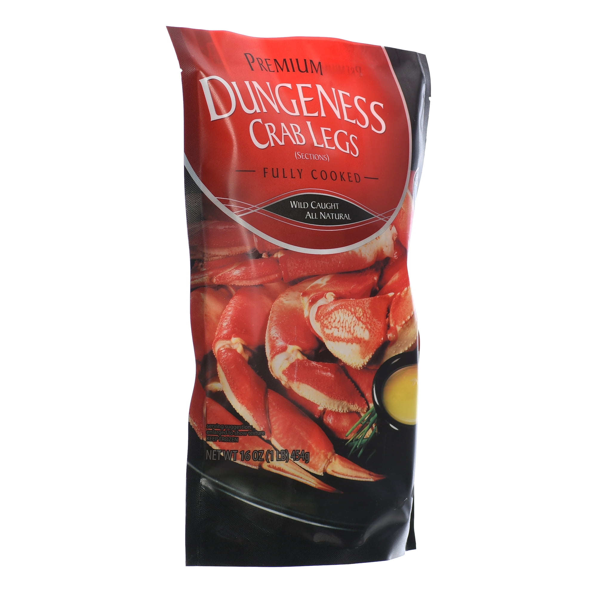Premium Cooked Dungeness Crab Legs, 16 oz