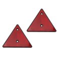 thumbnail image 1 of Reflector Automotriz Triangular, Visibilidad Mejorada Construcción Robusta Reflectores Triangulares Traseros Rojos Fijación Por Tornillo Para Remolque, Camión, RV, 1 of 7