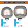 thumbnail image 4 of Cuenco de alimentación de agua para conejos, bebedero automático de acero inoxidable, jaula para conejos, taza fija, cuenco para beber de visón y zorro Hy, 10 Uds., 4 of 5
