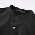 thumbnail image 5 of Camisas Hombres Manga Larga Para Ajustado Botón Cuello Mao, 5 of 5