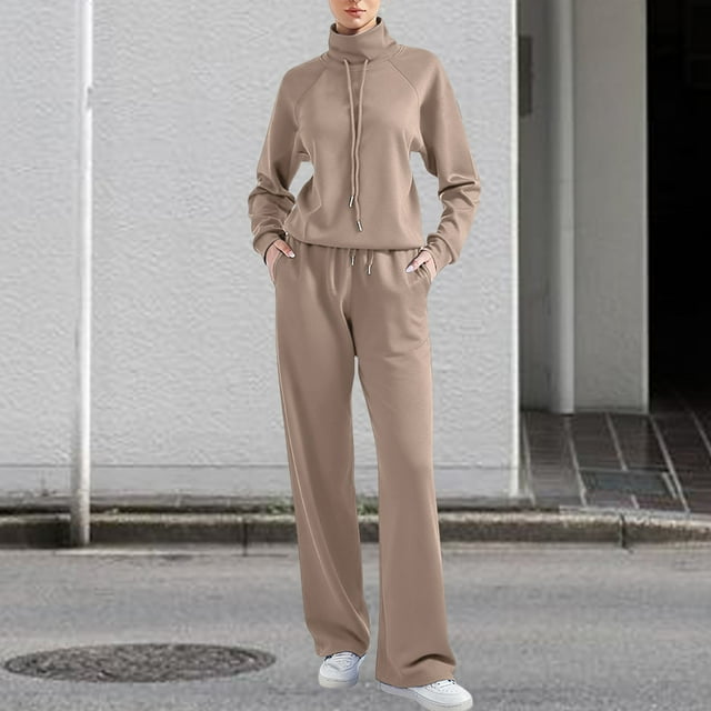 Pyhlmscde Ensemble de Survêtement Décontracté à Manches Longues pour Femmes, Ensemble de Pyjama pour Femmes, Tenues d'Automne pour Femmes