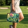 thumbnail image 4 of Pzuqiu Quilted Golf Seat Covers, Compatible with Golf Cart, Suitable for Yamaha Foldable, Tropical Floral Pattern, 4 of 8