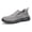 Grey, variant on Men's Slip-On Loafers - Lightweight Breathable Casual & Business Casual Shoes Minimalist Shoe Style Flexible Interior with Cushioned EVA Sole, Low-Top Design, Tan Color, Extended Sizes, Comfy Shoes,