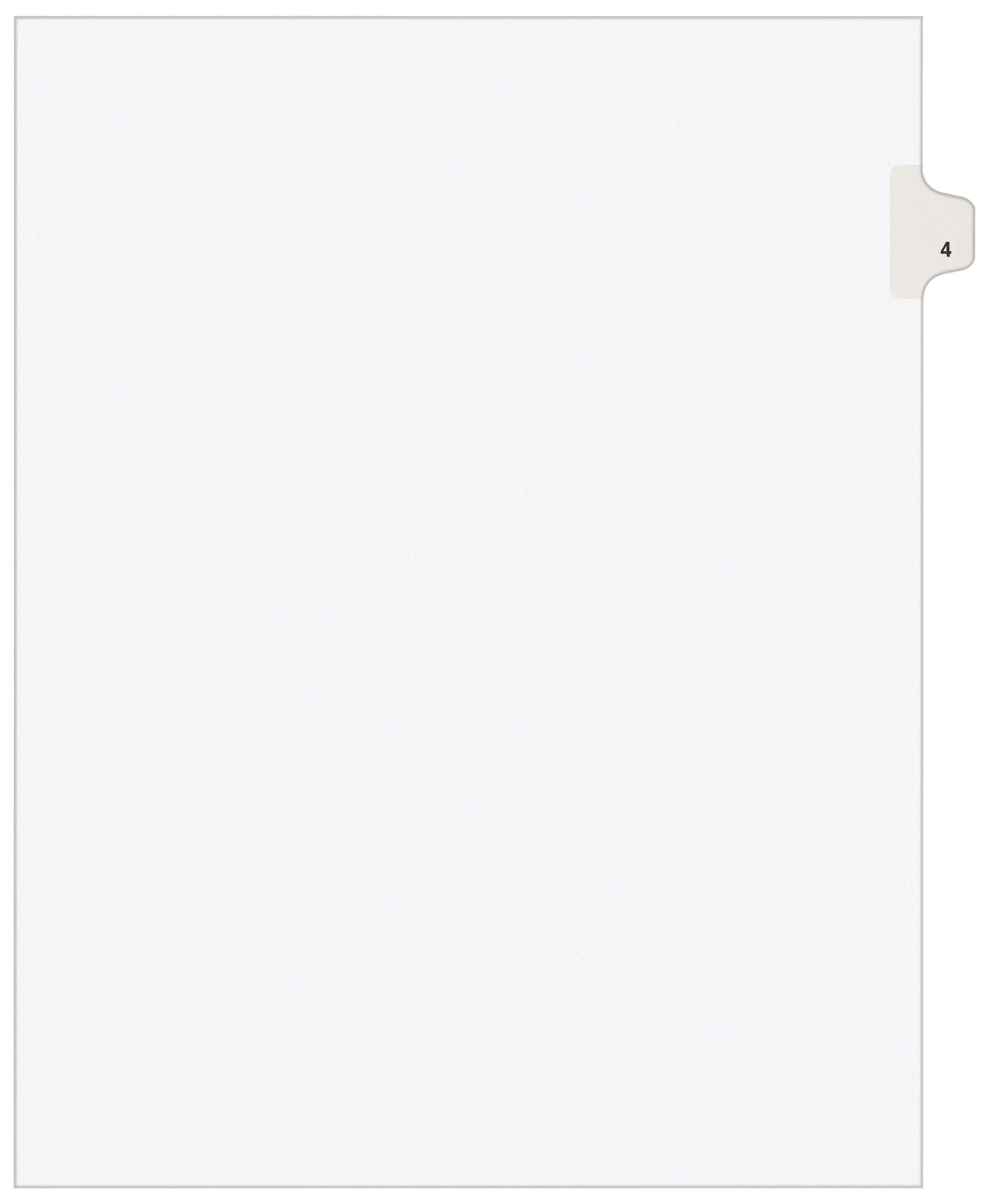 Avery Legal Exhibit Dividers, Avery Style, 4-Side Tab, Letter Size, 25