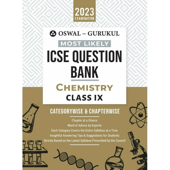 Oswal - Gurukul Chemistry Most Likely Question Bank: ICSE Class 9 For 2023 Exam, (Paperback)