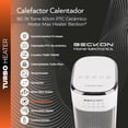 thumbnail image 2 of Calefactor eléctrico cerámico PTC de torre Beckon BC-1x MAX HEATER ultra silencioso oscilación termostato temporizador altura 60cm 750W / 1500W, 2 of 8