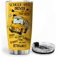 thumbnail image 3 of ZOXIX Bus Driver Coffee Tumbler 20oz Student Delivery Specialist Cup Insulated With Lid Back To School Gifts Stainless Steel Mug Funny Quotes Novelty Bus Driver Appreciation Gift, 3 of 6