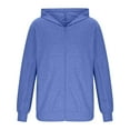 thumbnail image 6 of Txeol Mens Dialysis Sweatshirts Full Zip Lightweight Outdoor Athletic Jacket Warm Hoodie Sweatshirt with Arm Zipper Blue S, 6 of 8