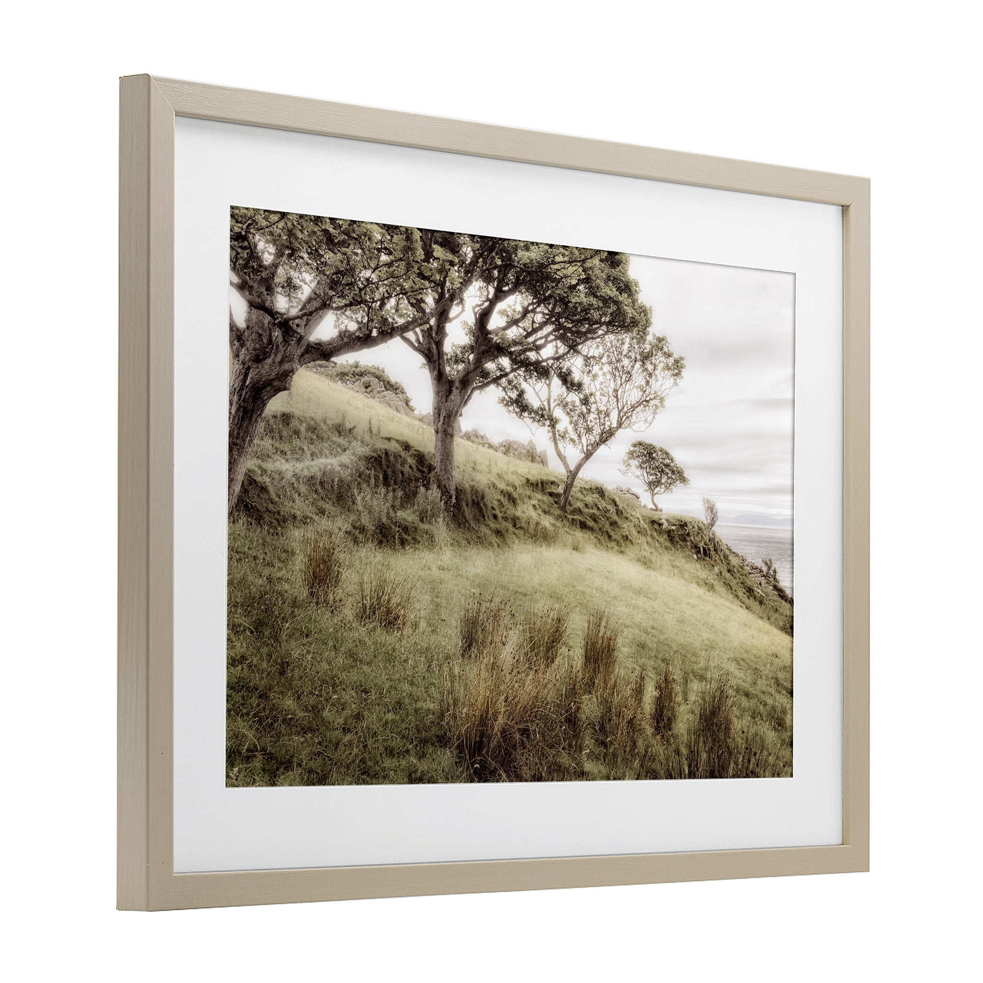 Stupell Industries Irish Hillside Landscape Birch Framed Print Under Glass, design by Andy Amos