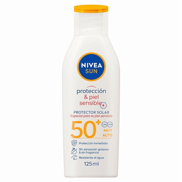 Bloqueador Nivea Sun Sensitive FPS 50+ 125 ml