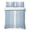 Blue, variant on Quilts Twin Size Bedding Set, Gray Striped Lightweight Quilted Comforter, Modern Minimalist Simple Stripes Country Soft Reversible Bedspread Coverlet with Pillow Covers for All Season, 68" x 86"