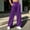 Purple, variant on CaComMARK PI Wide Leg Sweatpants for Women High Waisted Baggy Pants Lightweight Straight Leg Casual Pants with Pockets Mint Green