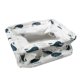 thumbnail image 4 of Caja de almacenamiento de maquillaje con patrón de ballena de tela para el hogar, 4 of 7