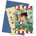 thumbnail image 1 of Jake And The Never Land Pirates Yo Ho Invitations (Lot de 6), 1 of 1