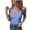 Sky Blue, variant on Admvng Womens Tank Tops Casual Oversize Solid Color V-Neck Sleeveless Short Sleeve Blouse Tank S-5XL