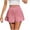 Red, variant on Plebaso Women's Shorts Summer Plaid Ruffle Shorts Casual Elastic High Waist Lightweight Shorts